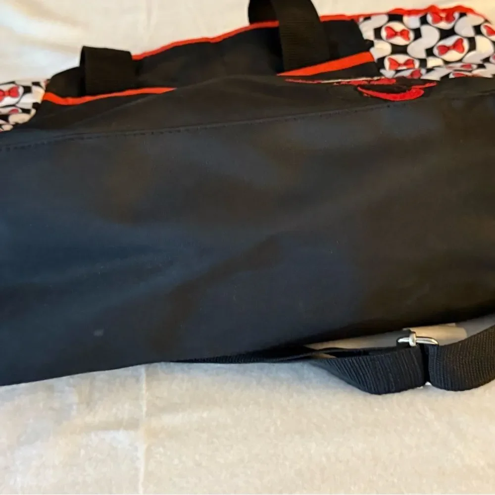 Baby Disney Minnie Mouse Black and Red Diaper Bag Tote Bag Carry All